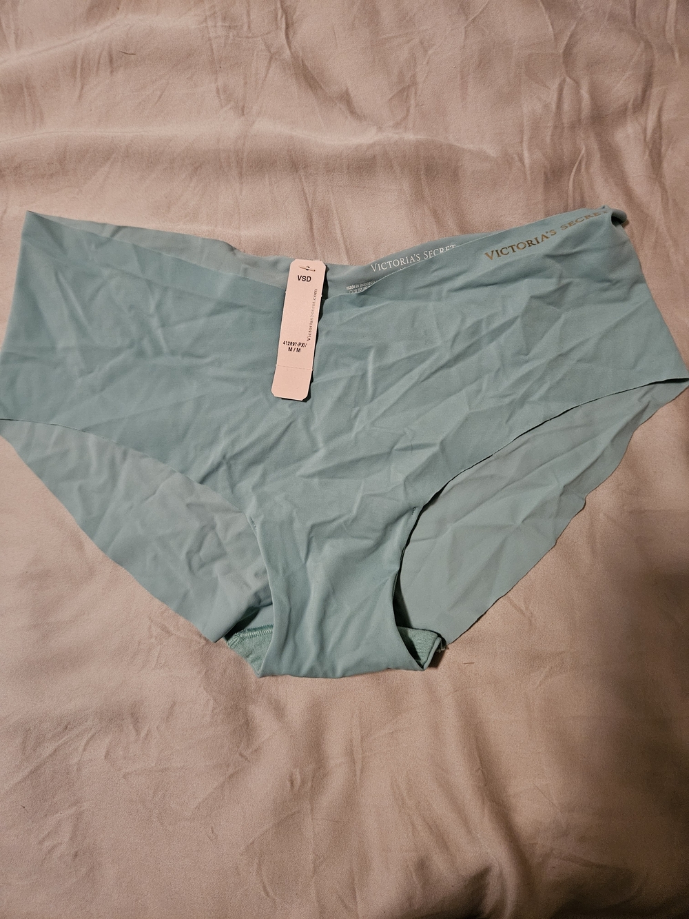 NWT Victoria's Secret Seamless Underwear - Light Blue, Medium